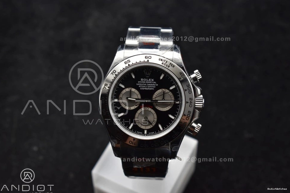 Best Classic V Edition 1:1 QF 794 Black Dial on 126509 Bracelet Silver Daytona SS SH4131 1115